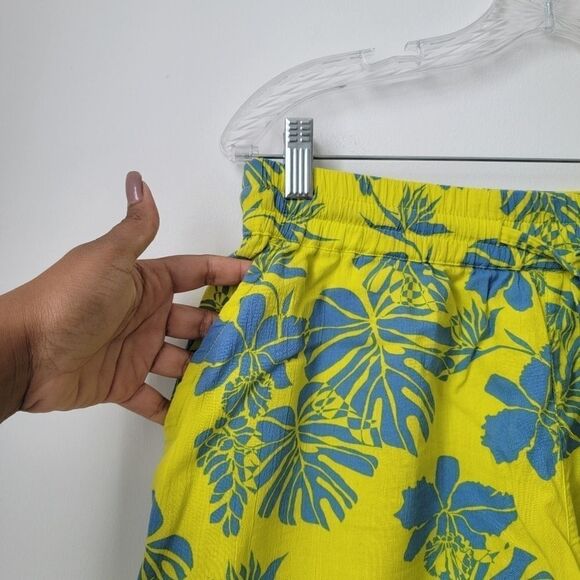 STYLE & CO Mid Rise Tie Waist Yellow Breeze Shorts Size Small - Picture 6 of 7